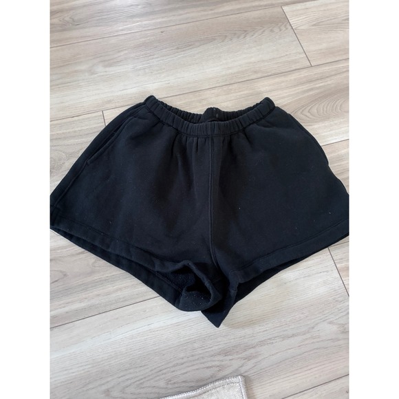 wild fable Pants - Wild Fable Black Fleece Lounge Shorts High Rise Elastic Waist Small